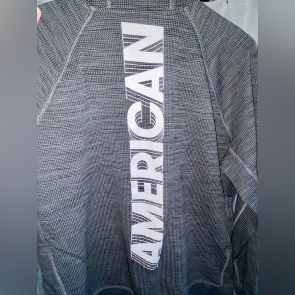 2/40$ Men’s American Eagle outfitters Dark gray‎ Hoodie AE active flex Sz large - Picture 9 of 12